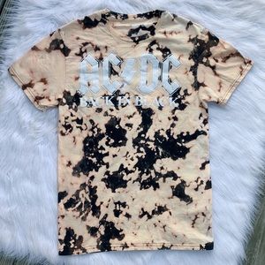 Acid wash AC/DC band tee size small